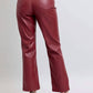 Trendsi - Women's Judy Blue Full Size High Waist Tummy Control Faux Leather Straight Pants Plus Size