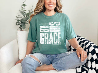 Comfort Colors - By His Grace Tee