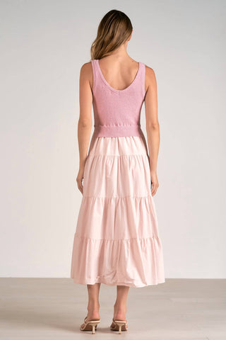 Elan - Woven & Knit Mix Midi