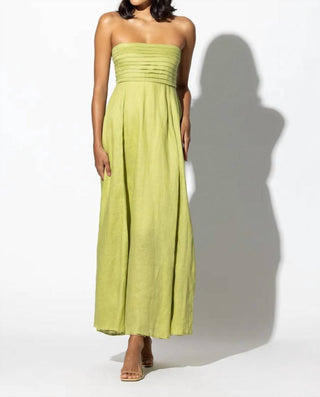 Lusana - Talia Linen Maxi Dress