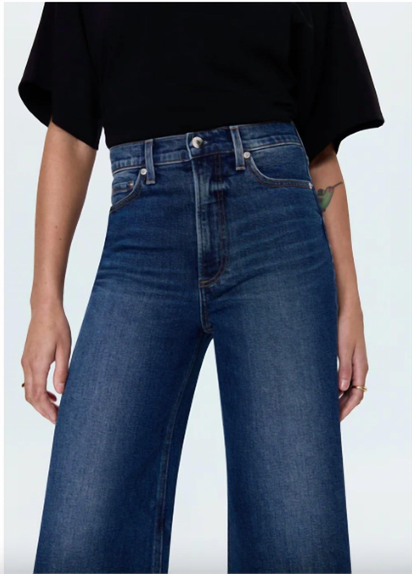 Pistola - Women's Lana Crop Highrise Ultra Wide Leg Jeans