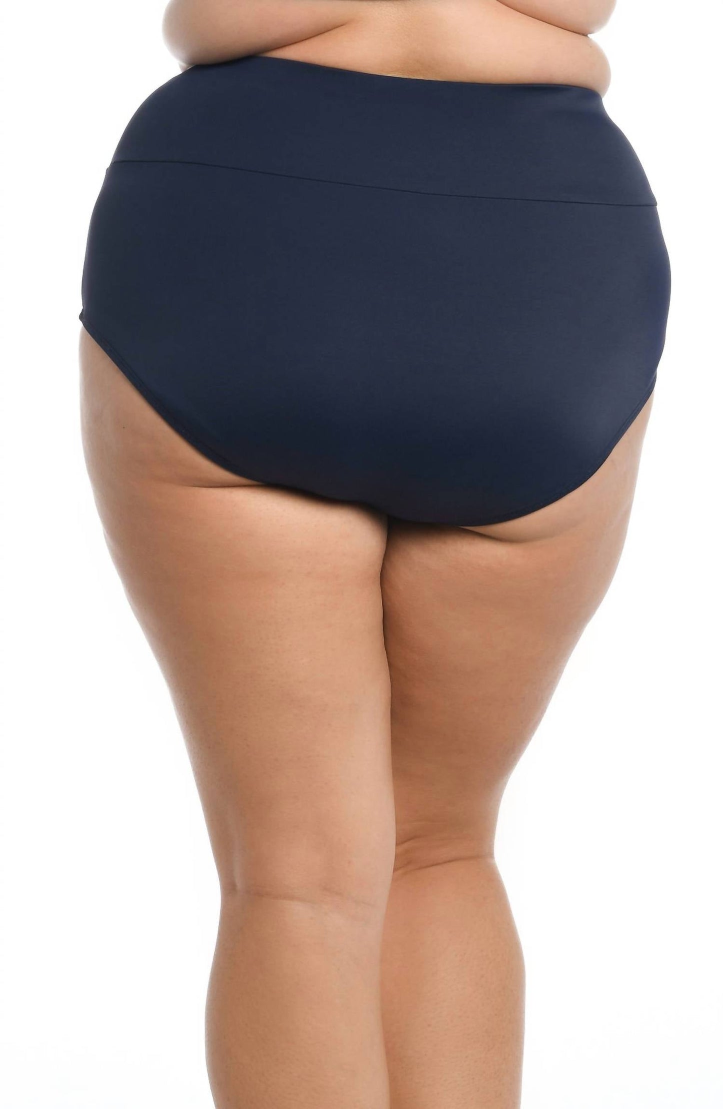 Maxine Of Hollywood - Women's Solid Wide Band Full Pant Bikini Bottom