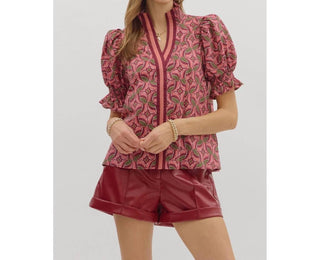 Entro - Rachel Short Sleeve Top