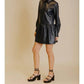 Aureum - Vegan Leather Midi Dress