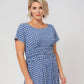 Leota Women's Brittany Short Sleeve Jersey Dress Blue