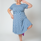 Leota Women's Brittany Short Sleeve Jersey Dress Blue