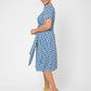 Leota Women's Brittany Short Sleeve Jersey Dress Blue