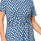 Leota Women's Brittany Short Sleeve Jersey Dress Blue