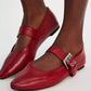 Bc Footwear - Women's Buckle Strap Ballet Flat Shoes