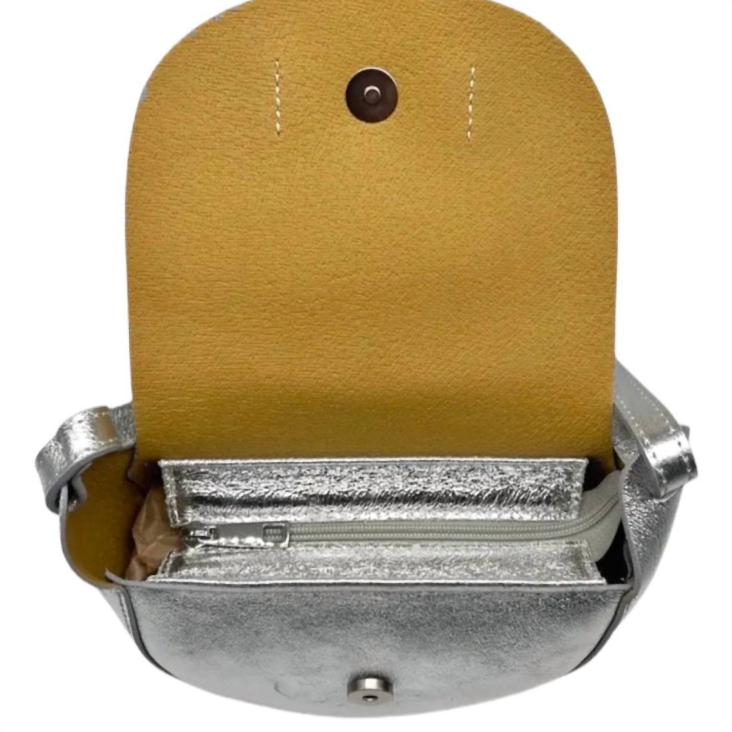 Made In Italy - Women's Margot Metallic Leather Bag