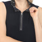 Joseph Ribkoff - Geometric Zip Front Sleeveless Shirt Dress