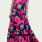 Abbey Glass - POPPY PLEATED SATIN MAXI DRESS