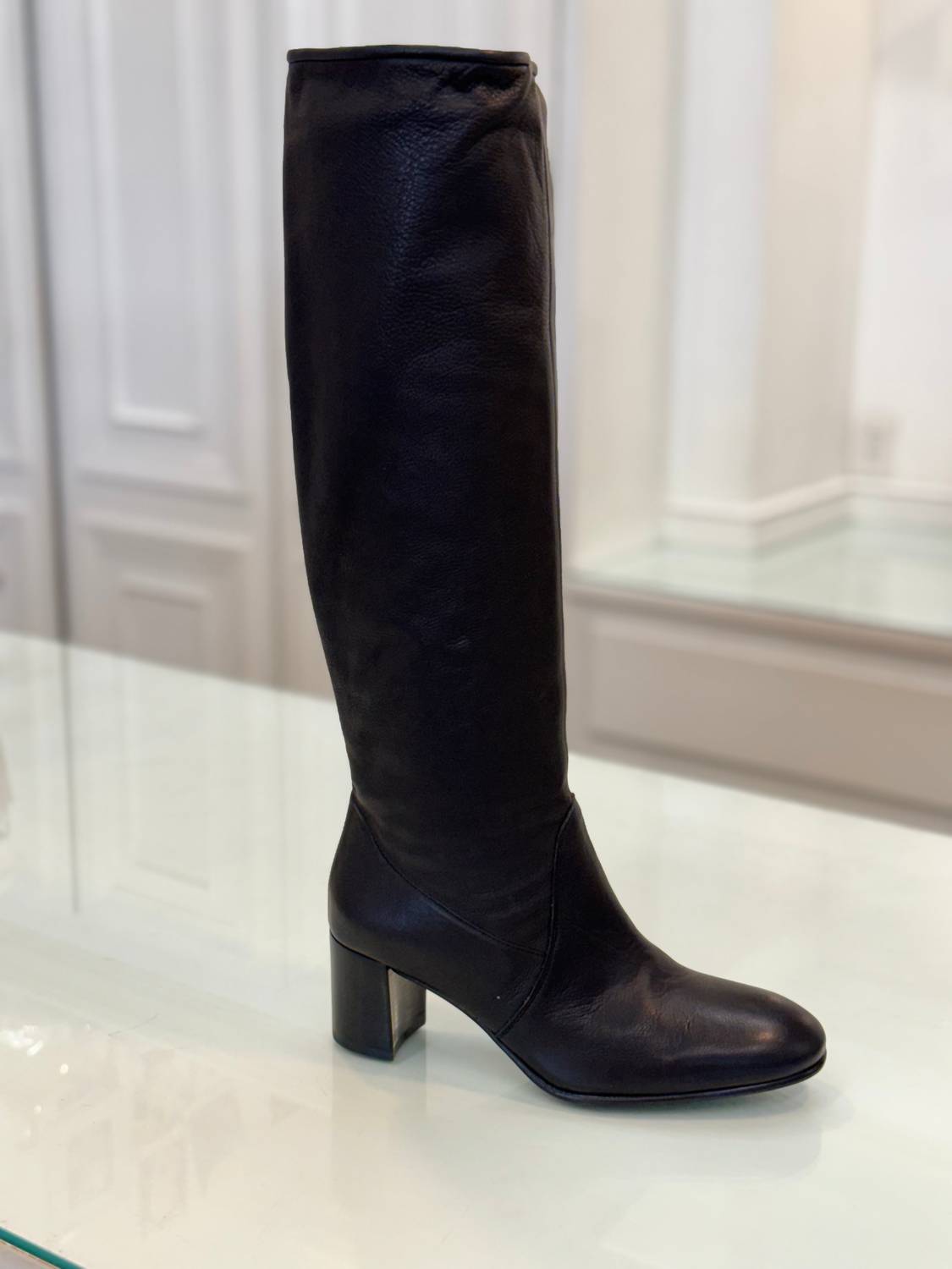 Pedro Garcia - Xantia Tall Midi Slouch Leather Boots
