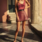 Cami Nyc - Cillian Genuine Leather Mini Skirt