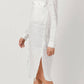 Mystree - Textured Gauze Long Shirt Dress