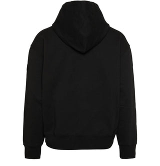 Moncler - Hooded with Red Glitter Logo Pullover Cotton Sweatshirt