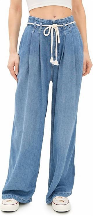 Free People - Dakota Cinched Waist Pull-on Jeans