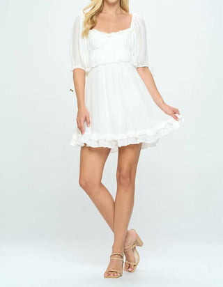 Angel Biba - Flutter Sleeve Mini Dress