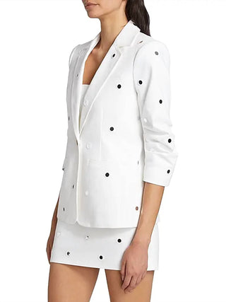 Cinq A Sept - Khloe Mirror-embellished Denim Blazer