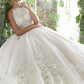 Angelina Faccenda - Diamante And Crystal Beaded Ball Gown