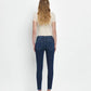 Vervet By Flying Monkey - Emerson Mid Rise Raw Hem Crop Skinny Jeans