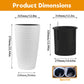Set of 2 Faux Rattan Tall Planters with Automatic Watering System
