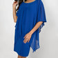 Frank Lyman - Woven Dress With Chiffon Overlay
