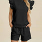 Double Take - Ruffle Sleeve Top And Short Set