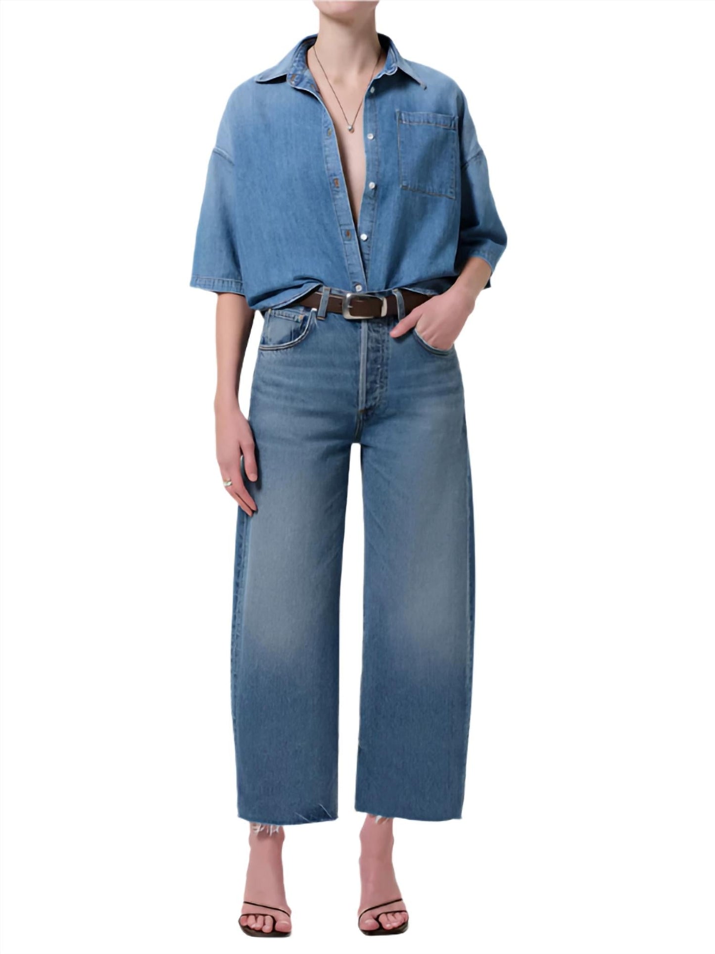 Citizens Of Humanity - Frances Cropped Cape Button Up Shirt