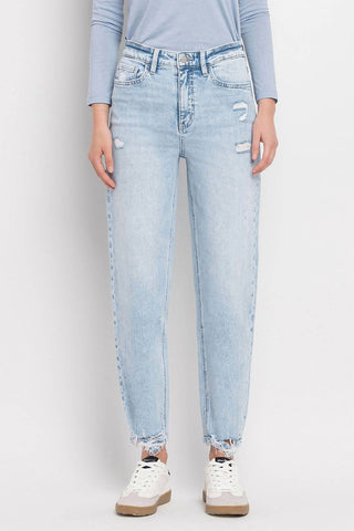 Flying Monkey - Super High Rise Barrel Leg Jeans