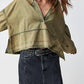 Free People - Jude Oversize Denim Pullover Top