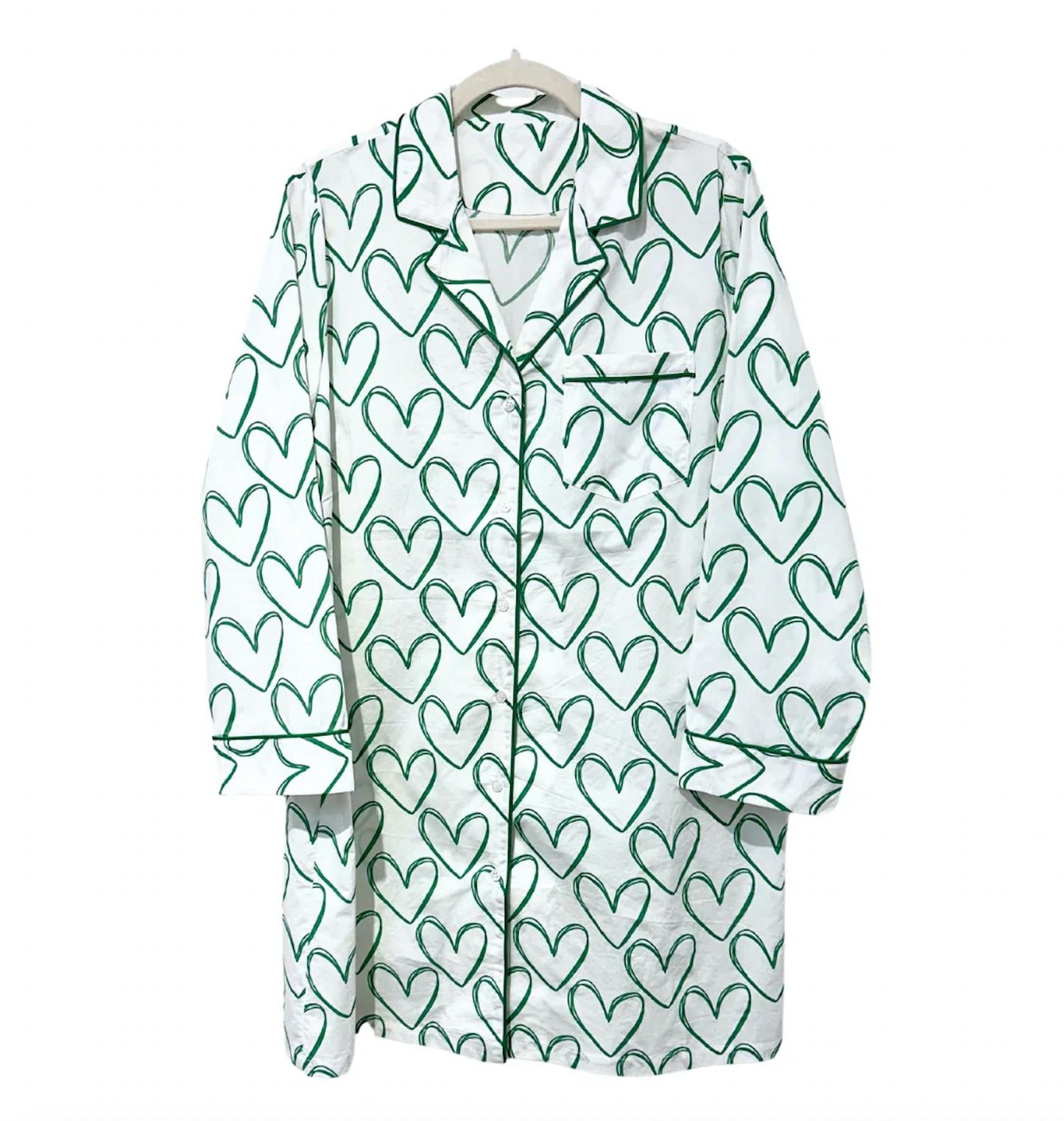 Caryn Lawn - Heart Sleep Pajama Shirt