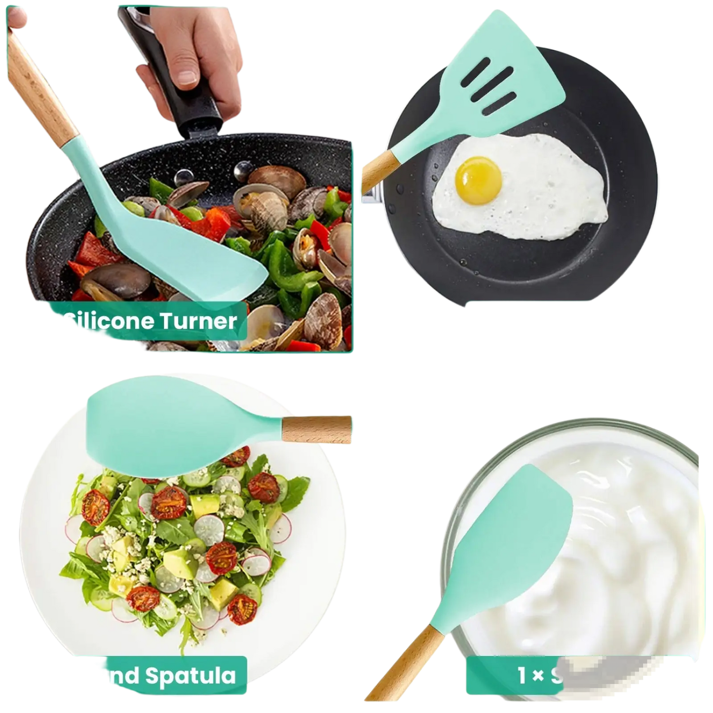 35 Piece Silicone Kitchen Utensil Set with Holder