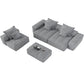 Modern Oversized DIY Combination Modular Sectional Sofa With Pillows