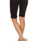 Enjean - Women's Classic Rolled Solid Bermuda Shorts