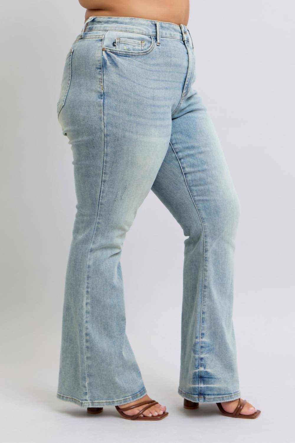 Judy Blue - Pin Tac Detail Flare Jeans