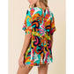 Lovely Melody - Colorful Floral Hi-Lo Top