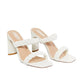 Trendsi - Womne's Double Braided Block Heel Sandal