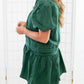 Tcec - Louise Pleated Aline Puff Sleeve Mini Dress