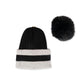 Haute Shore - KIDS Striped Hat Faux Pom Pom