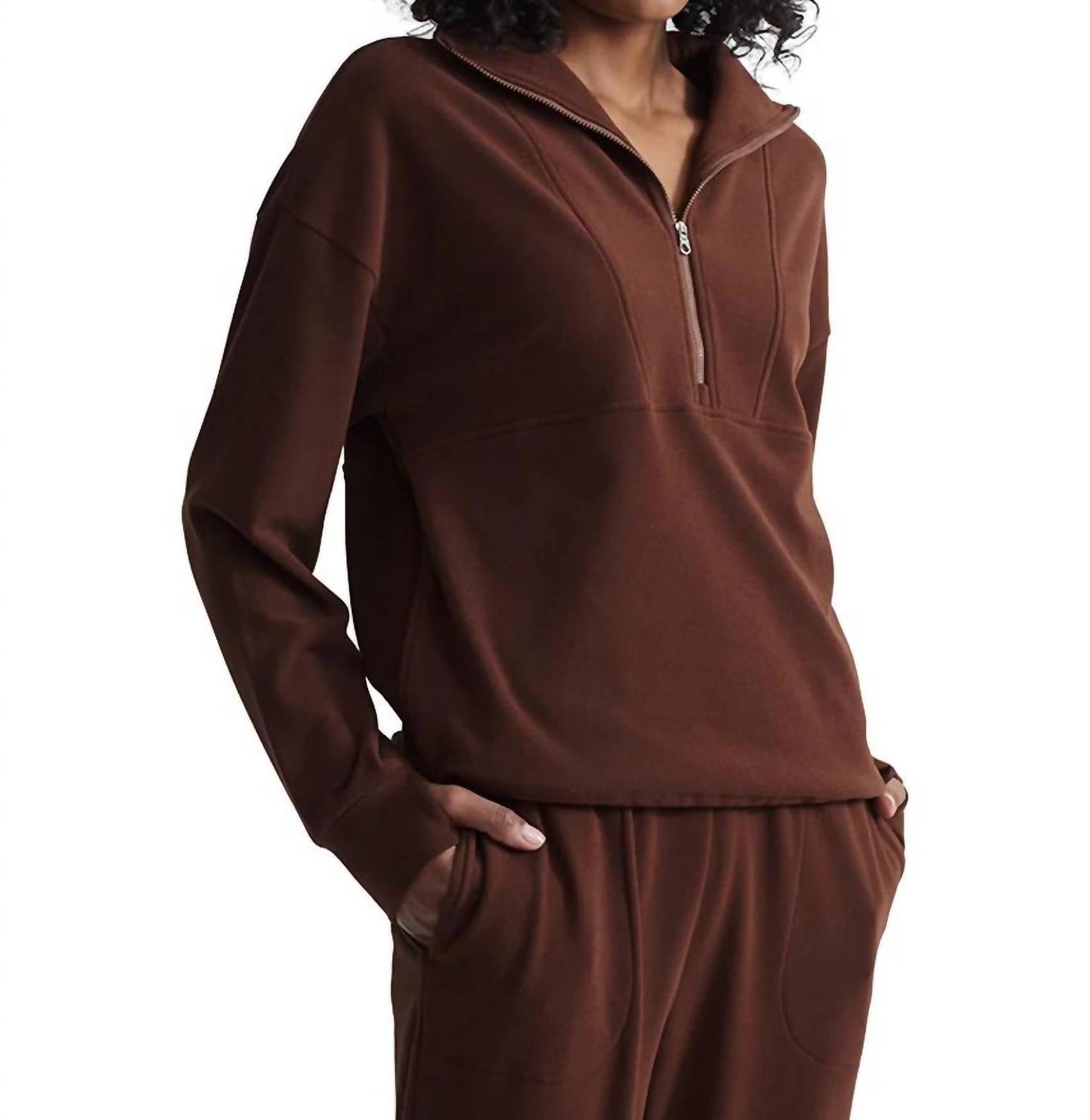 Varley - Timberley Half Zip Midlayer Sweatshirt