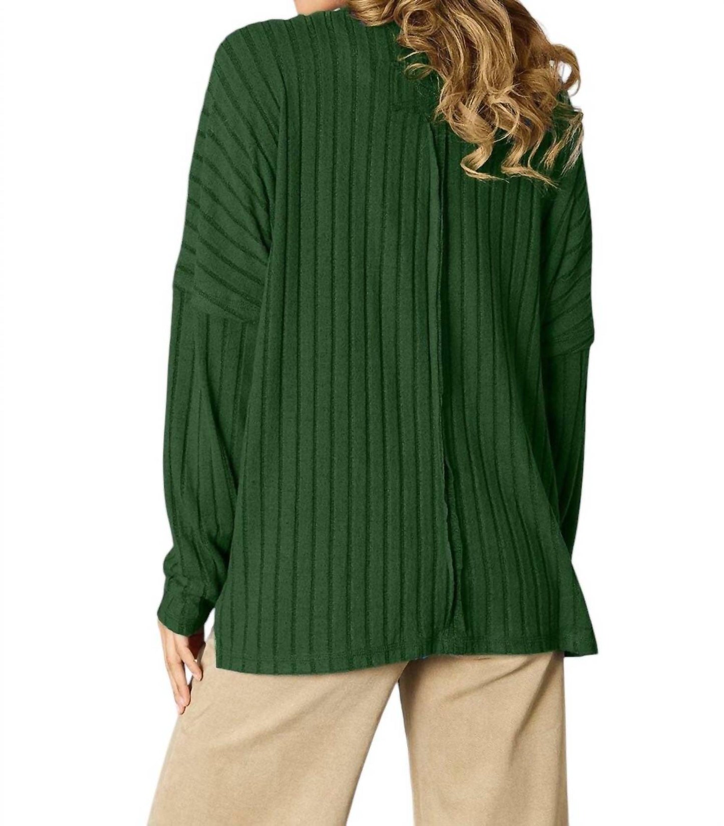 Basic Bae - Sophisticated Ribbed Knit Top