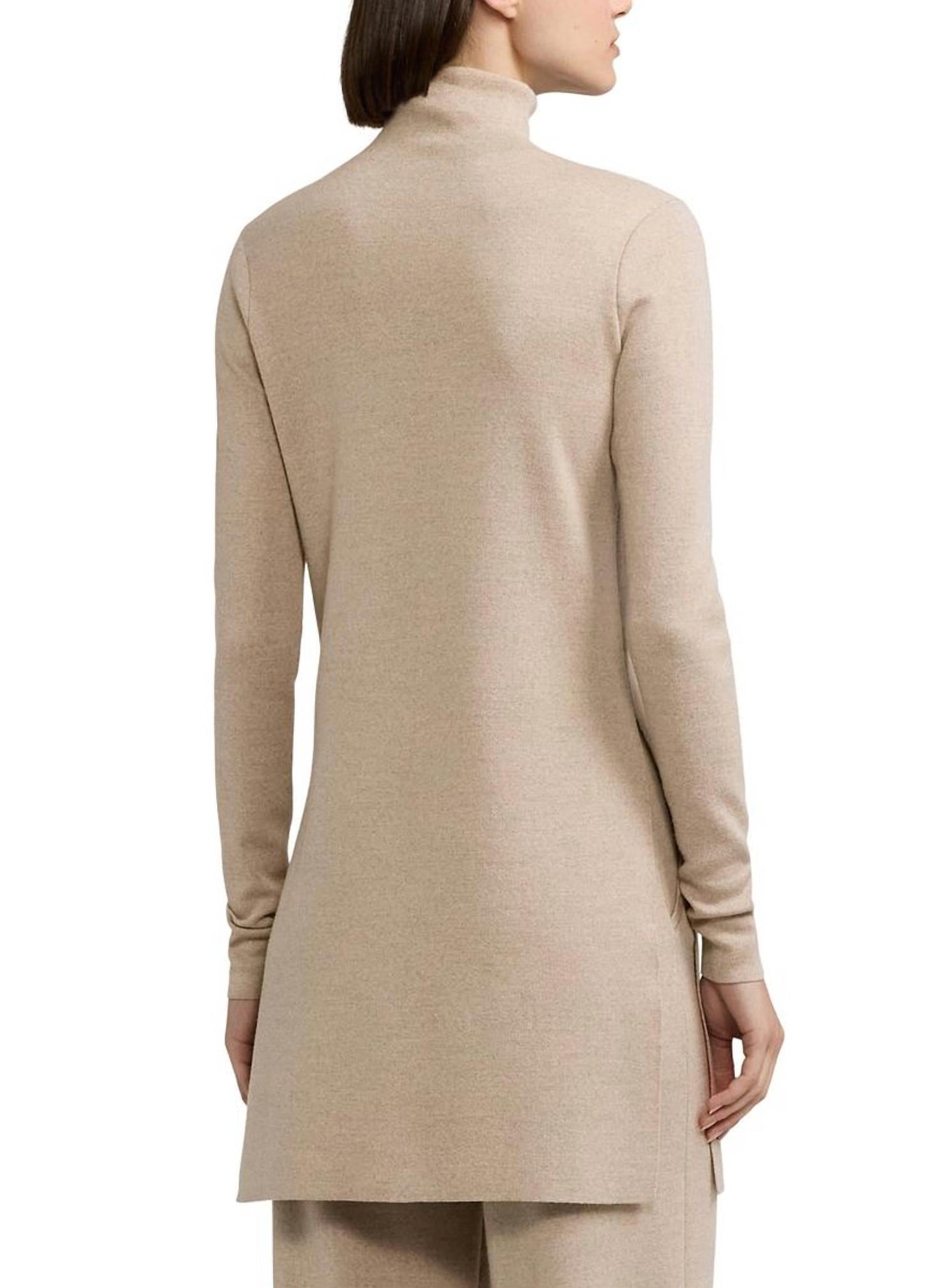 Ralph Lauren - Merino Wool Mockneck Tunic Sweater