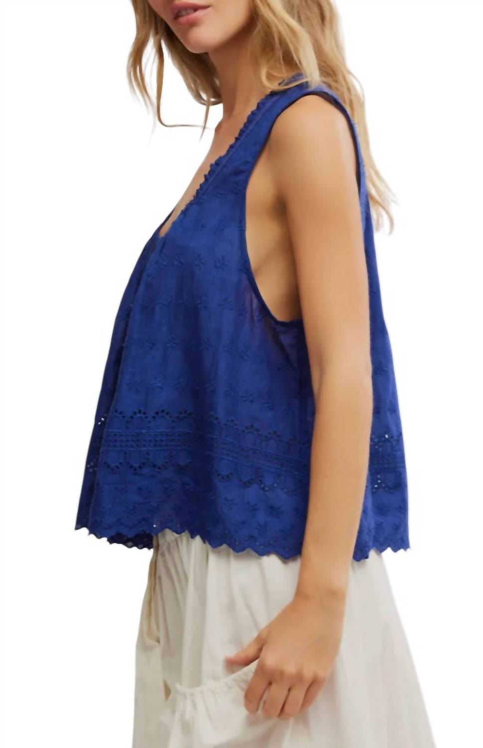 Free People - Marina Eyelet Tank