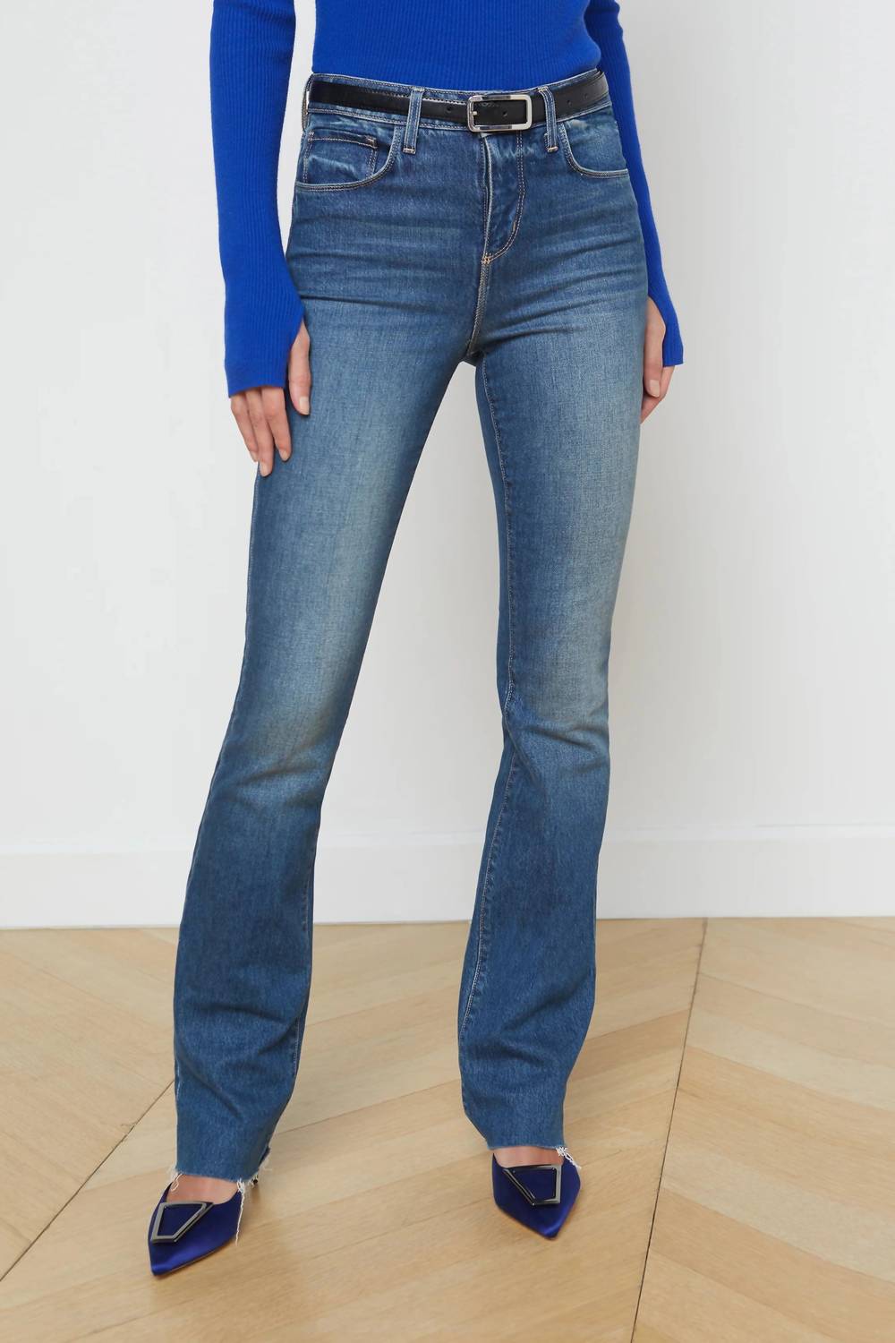 L'Agence - Ruth High Rise Straight Raw Jean