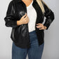 Nic + Zoe - Faux Leather Shirt Jacket - Plus