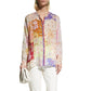 Johnny Was - Cosmo Lauren Floral-Print Patchwork Blouse