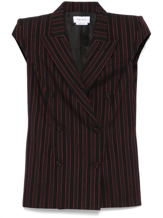 Alexander Mcqueen - Pinstripe Sleeveless Blazer