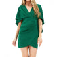 Adelyn Rae - Julia Surplice Cape Mini Dress