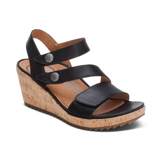 Aetrex - Women's Madelyn Quarter Strap Wedge